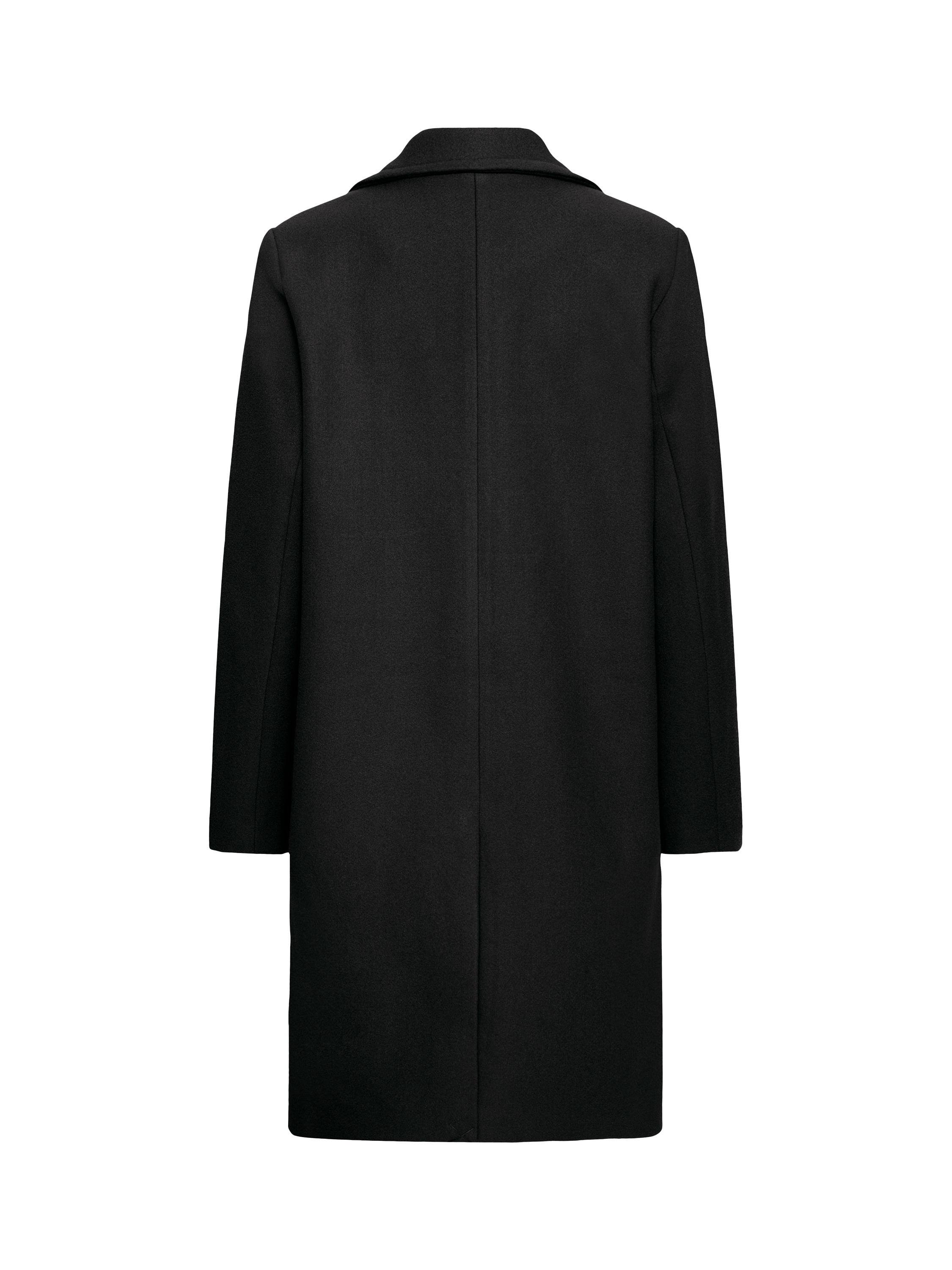 Product image 6 of 7, which shows ICHI Jannet Long Sleeve Collared Coat , Black, 8