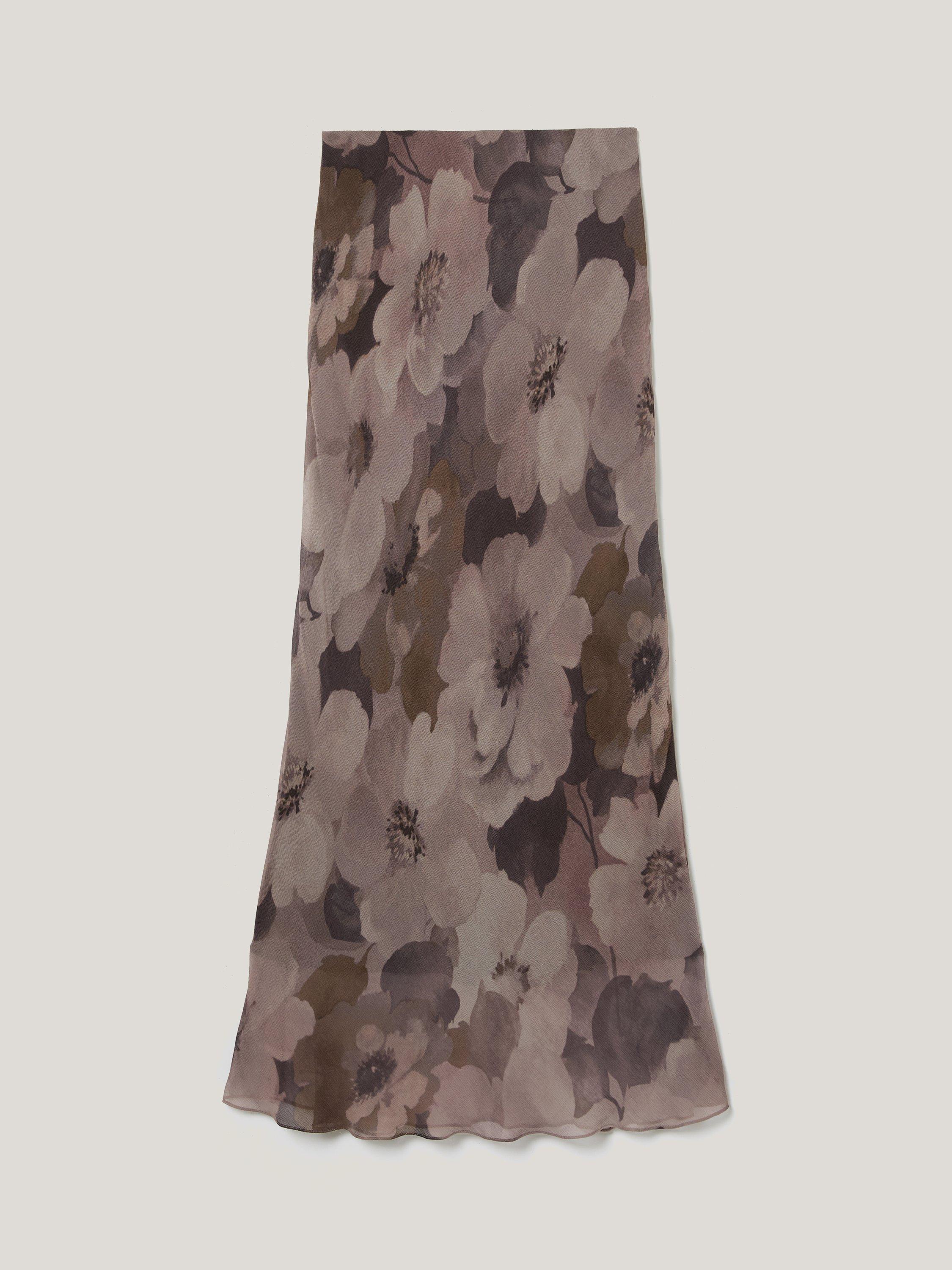 Product image 5 of 5, which shows Jigsaw Antique Floral Midi Skirt, Purple/Multi, 16