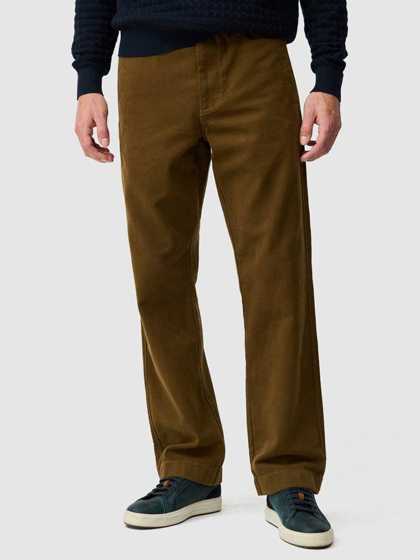 Product image 1 of 6, which shows Rodd & Gunn Clyde Relaxed Fit Trousers, Khaki, 40R
