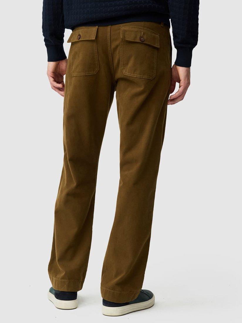 Product image 3 of 6, which shows Rodd & Gunn Clyde Relaxed Fit Trousers, Khaki, 40R