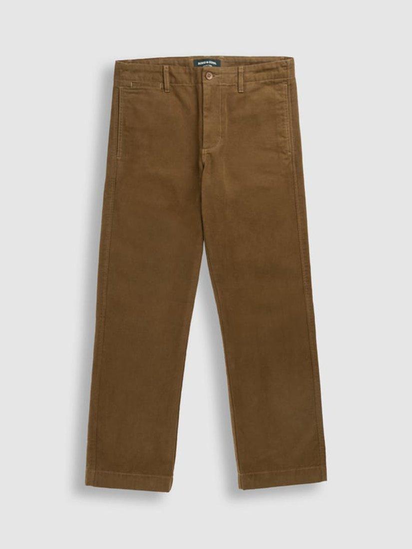 Product image 4 of 6, which shows Rodd & Gunn Clyde Relaxed Fit Trousers, Khaki, 40R