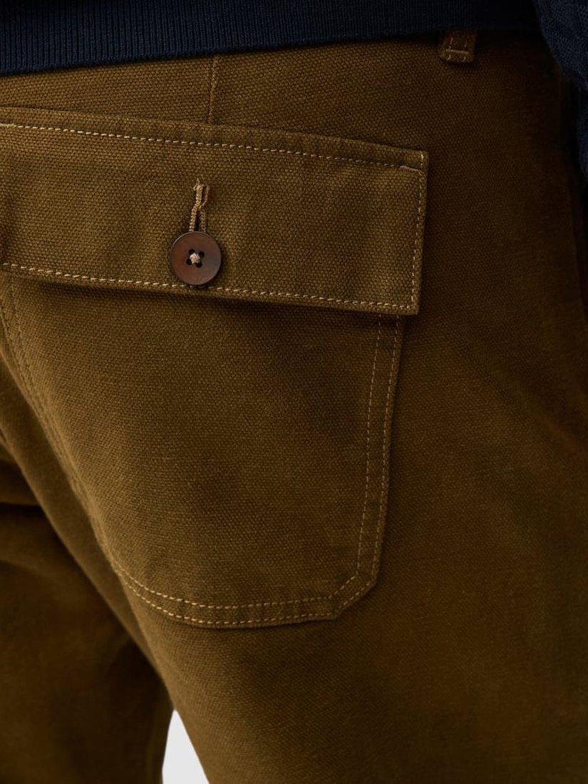 Product image 6 of 6, which shows Rodd & Gunn Clyde Relaxed Fit Trousers, Khaki, 40R