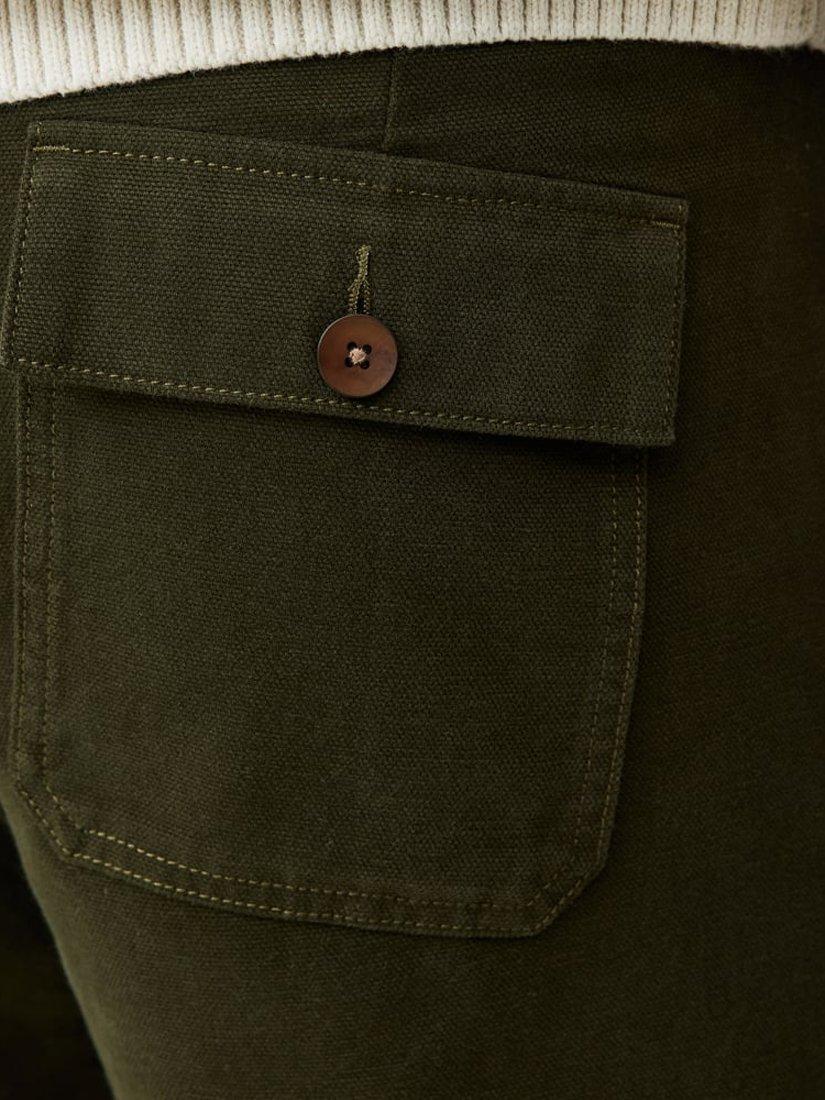 Product image 6 of 6, which shows Rodd & Gunn Clyde Relaxed Fit Trousers, Olive, 28R