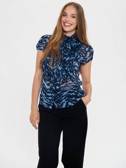 Saint Tropez Lilja Crinkle Top, Pageant Blue, Pageant Blue