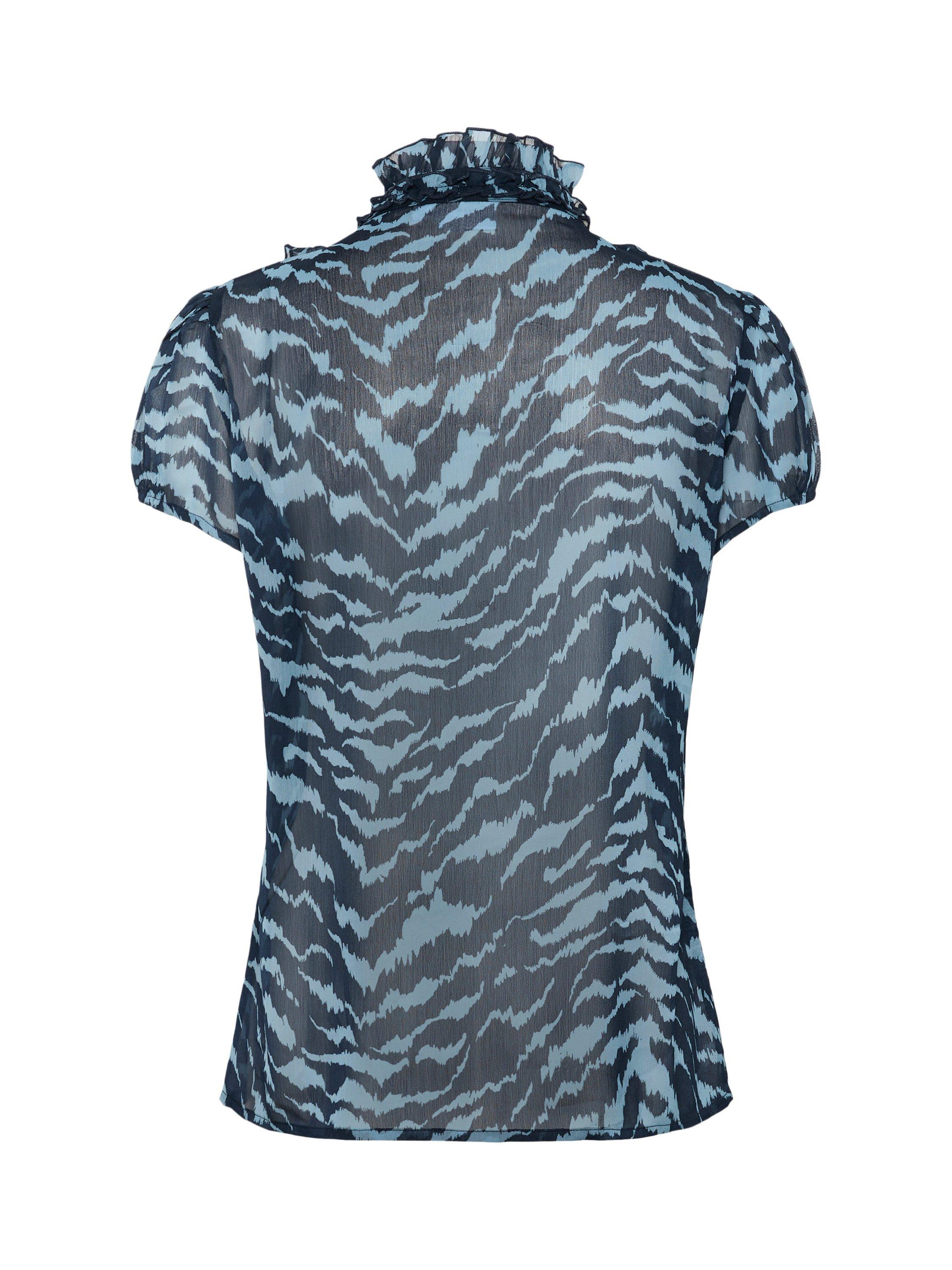 Product image 6 of 6, which shows Saint Tropez Lilja Crinkle Top, Pageant Blue, XS