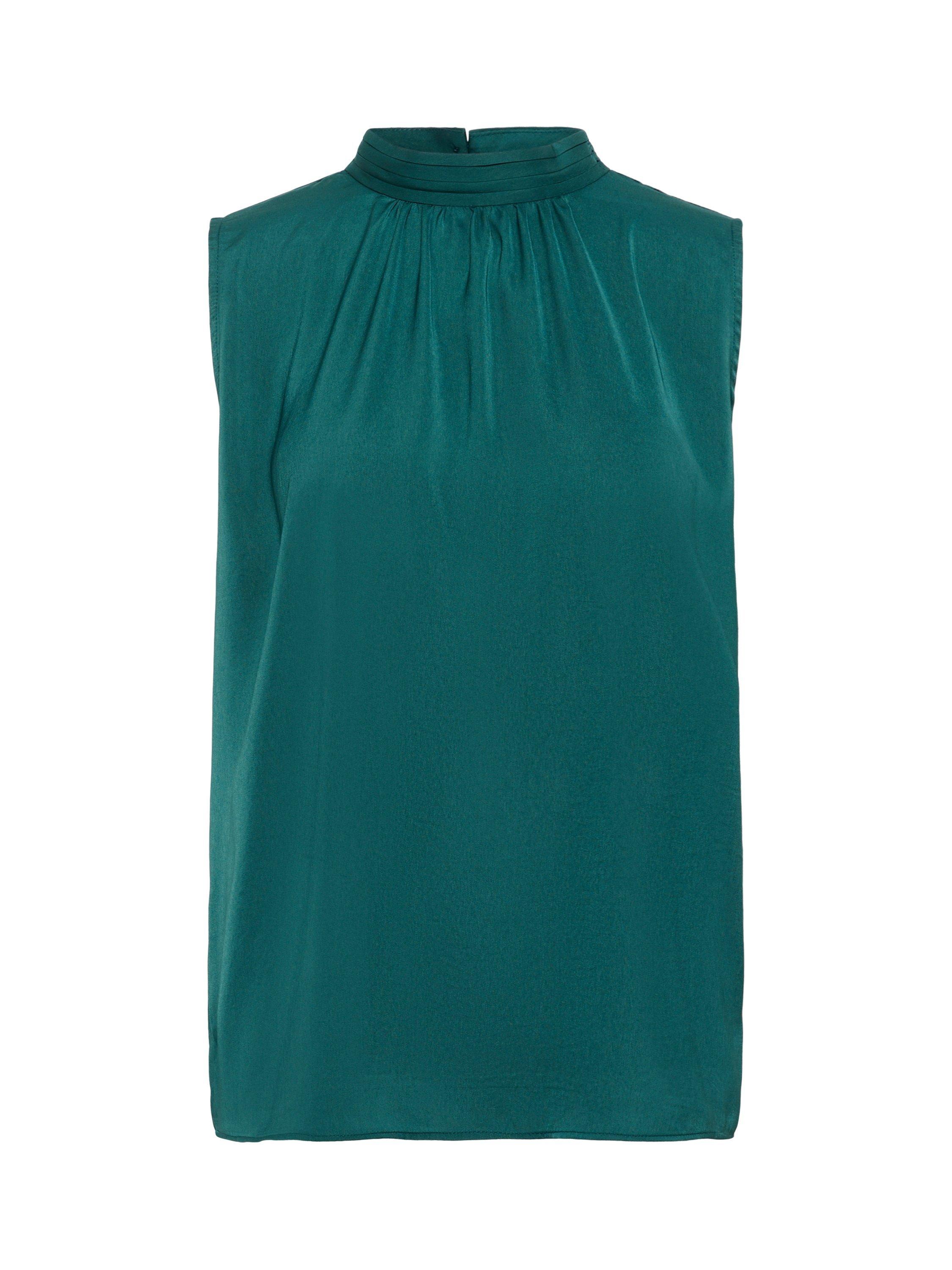 Product image 5 of 6, which shows Saint Tropez Aileen High Neck Top, Atlantic Deep, XS
