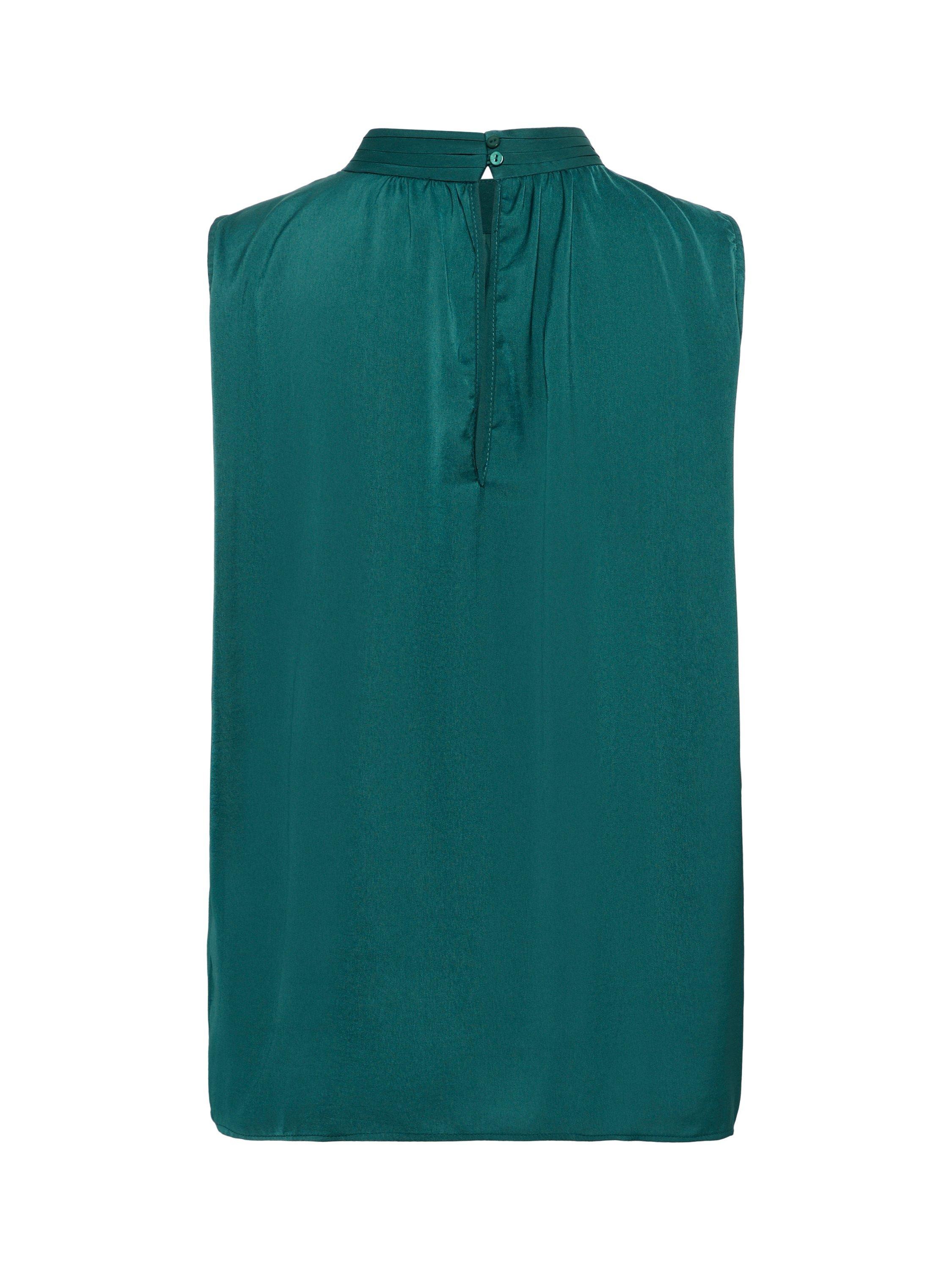 Product image 6 of 6, which shows Saint Tropez Aileen High Neck Top, Atlantic Deep, XS