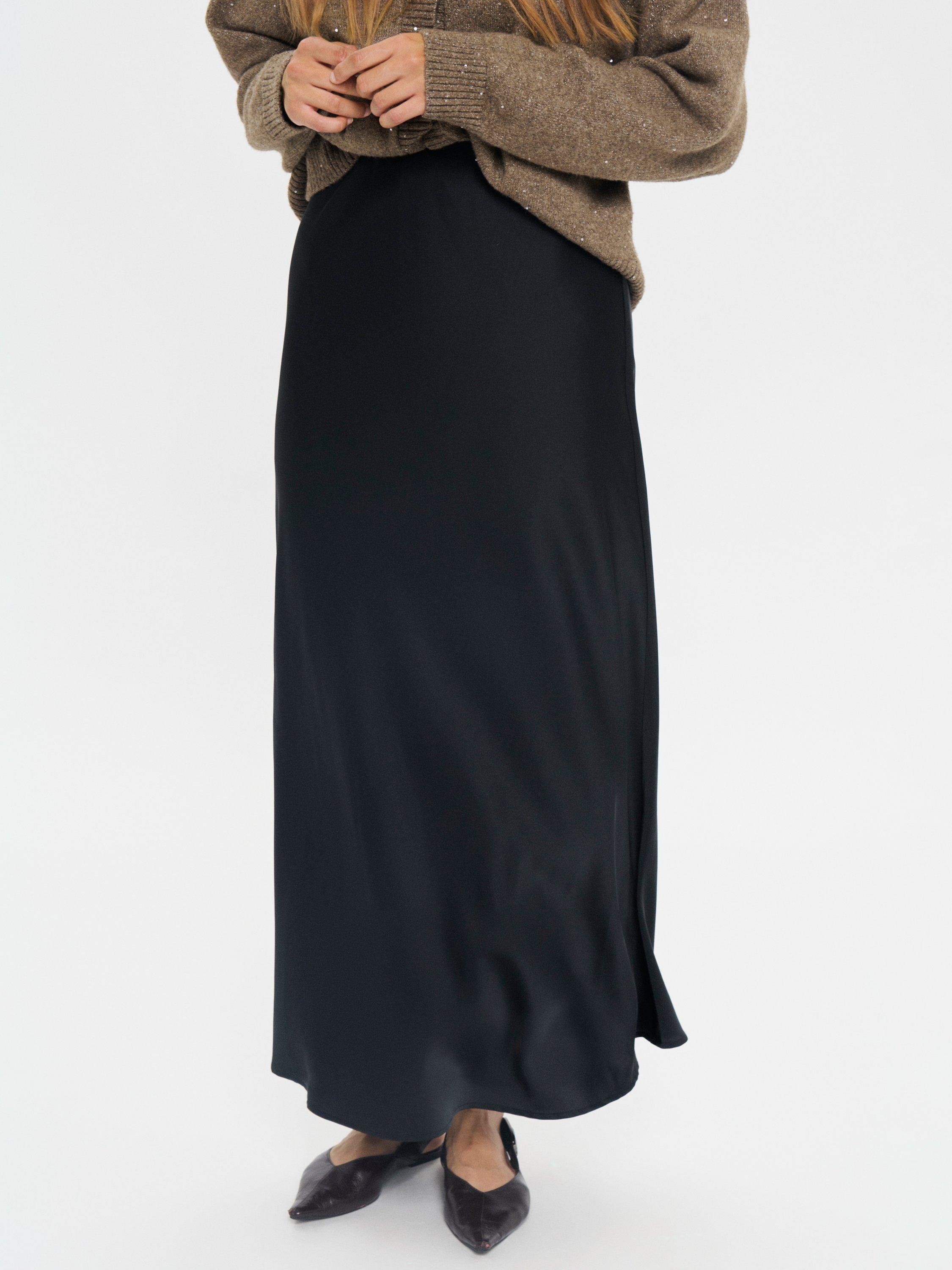 Product image 1 of 6, which shows Saint Tropez Lodisa Slip Maxi Skirt, Black, XS
