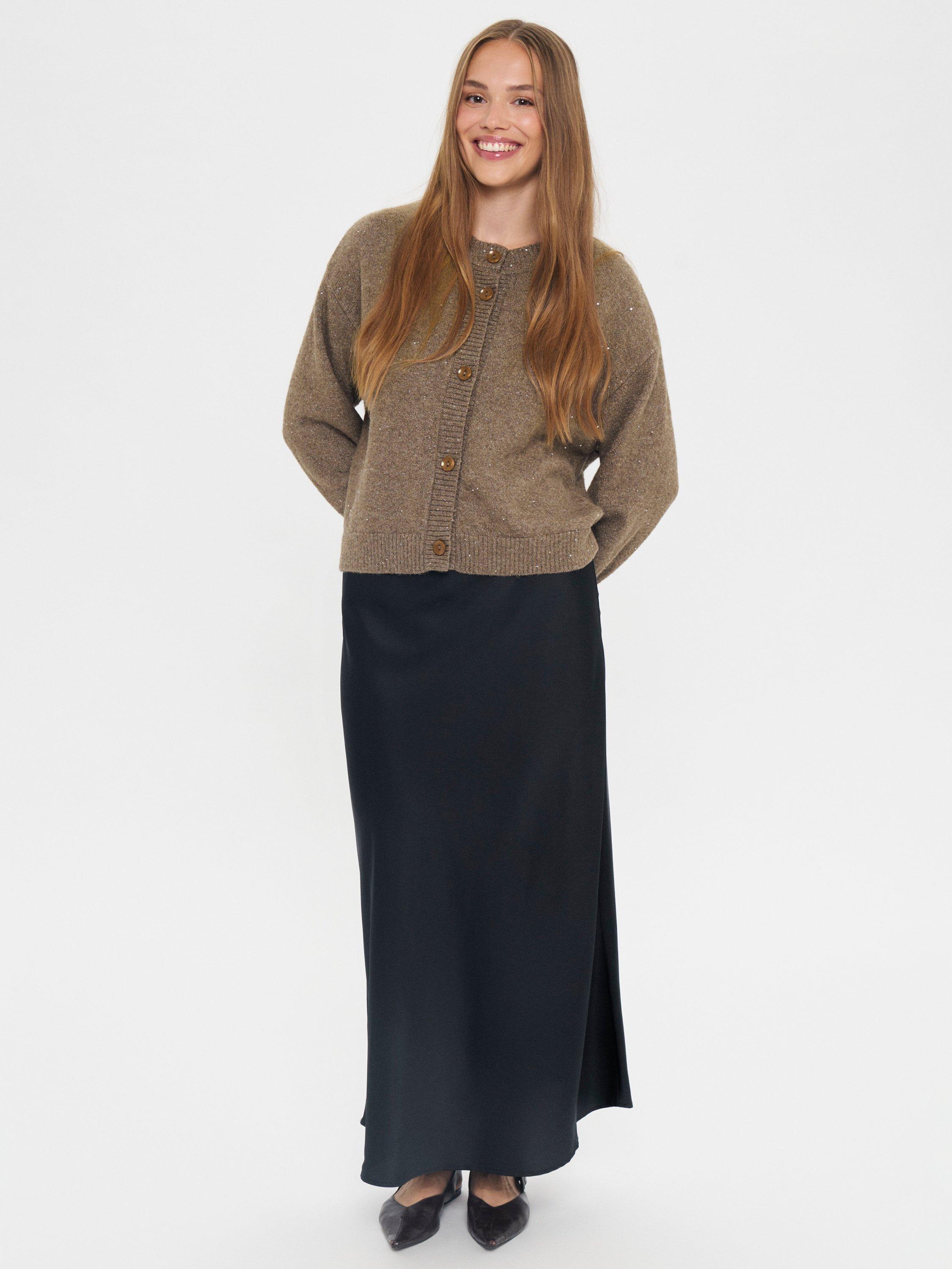 Product image 3 of 6, which shows Saint Tropez Lodisa Slip Maxi Skirt, Black, XS