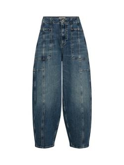 MOS MOSH Rosy Galleon Barrel Fit Denim Jeans, Vintage Blue