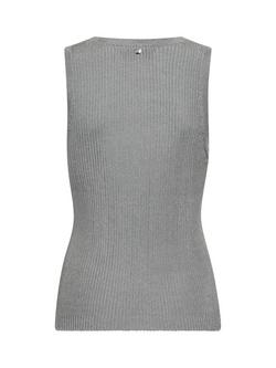 MOS MOSH Relena Imanja Knit Vest Top - view 2, Silver