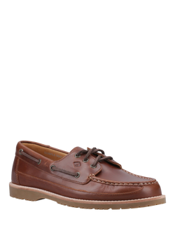 Sperry Topsider Leather Mini Lug 3 Eye Boat Shoes, Brown - view 2, Brown