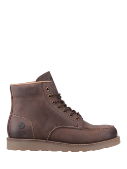 Sperry Boston Leather Lace-Up Ankle Boots, Brown