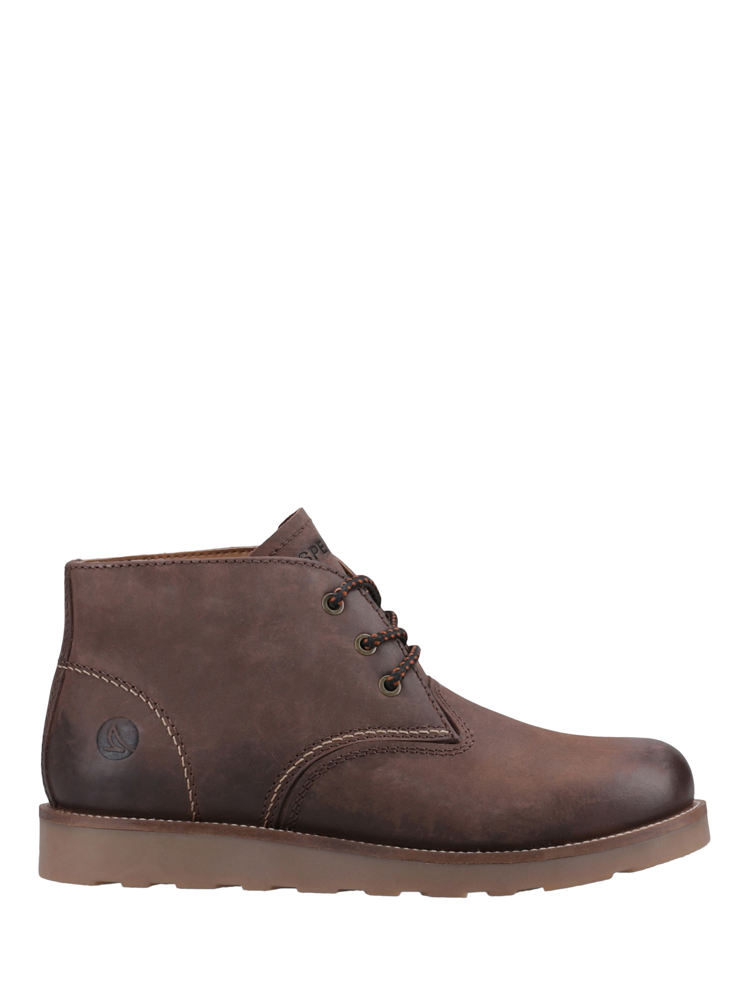 Product image 1 of 4, which shows Sperry Portland Leather Lace-Up Ankle Boots, Brown, 7