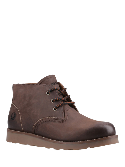 Sperry Portland Leather Lace-Up Ankle Boots - view 2, Brown