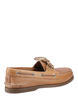 Sperry Authentic Original Leather Boat Shoes, Brown - view 2, Brown