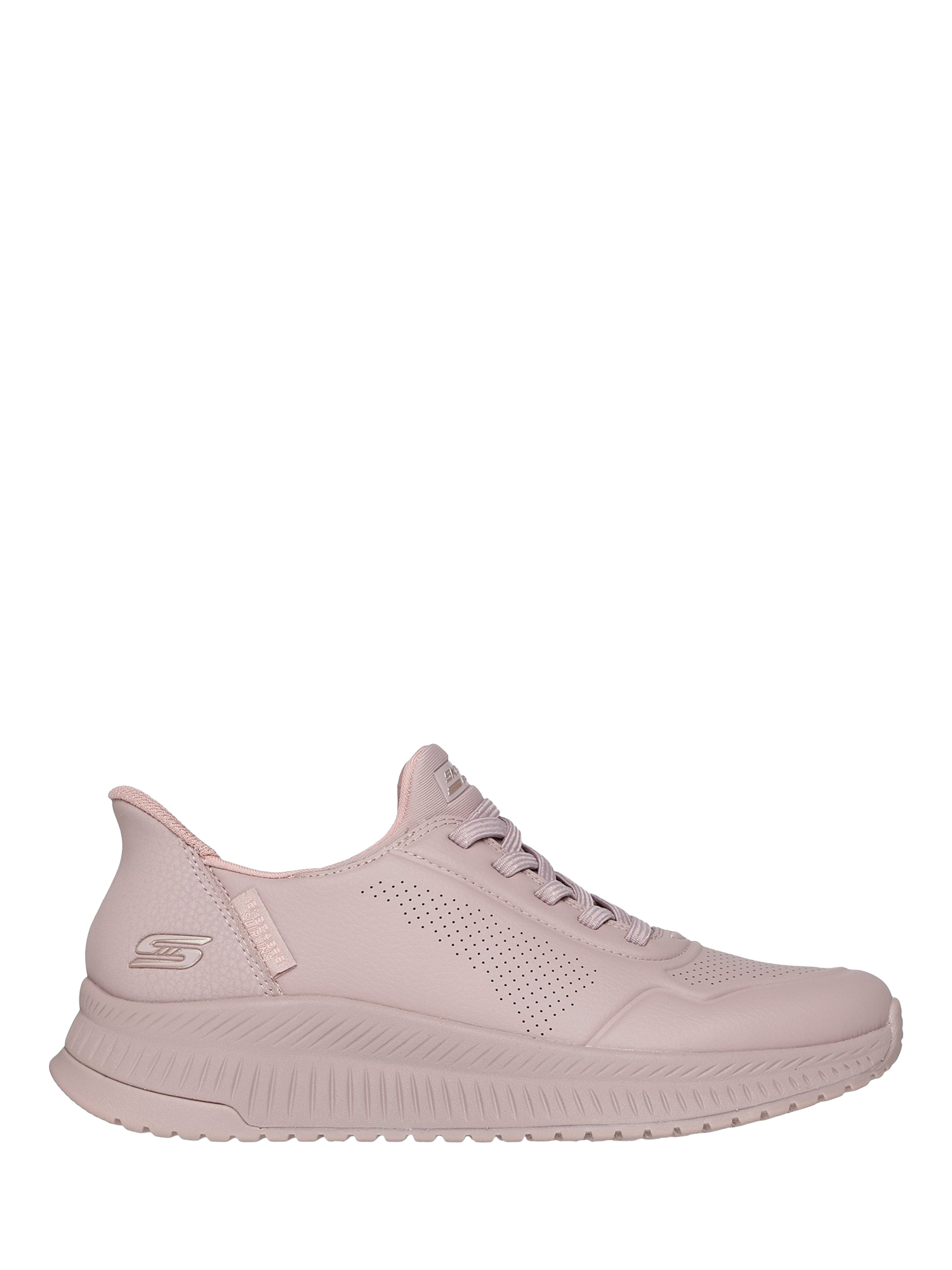 Product image 1 of 4, which shows Skechers Bobs Squad Trainers, Light Pink, 3
