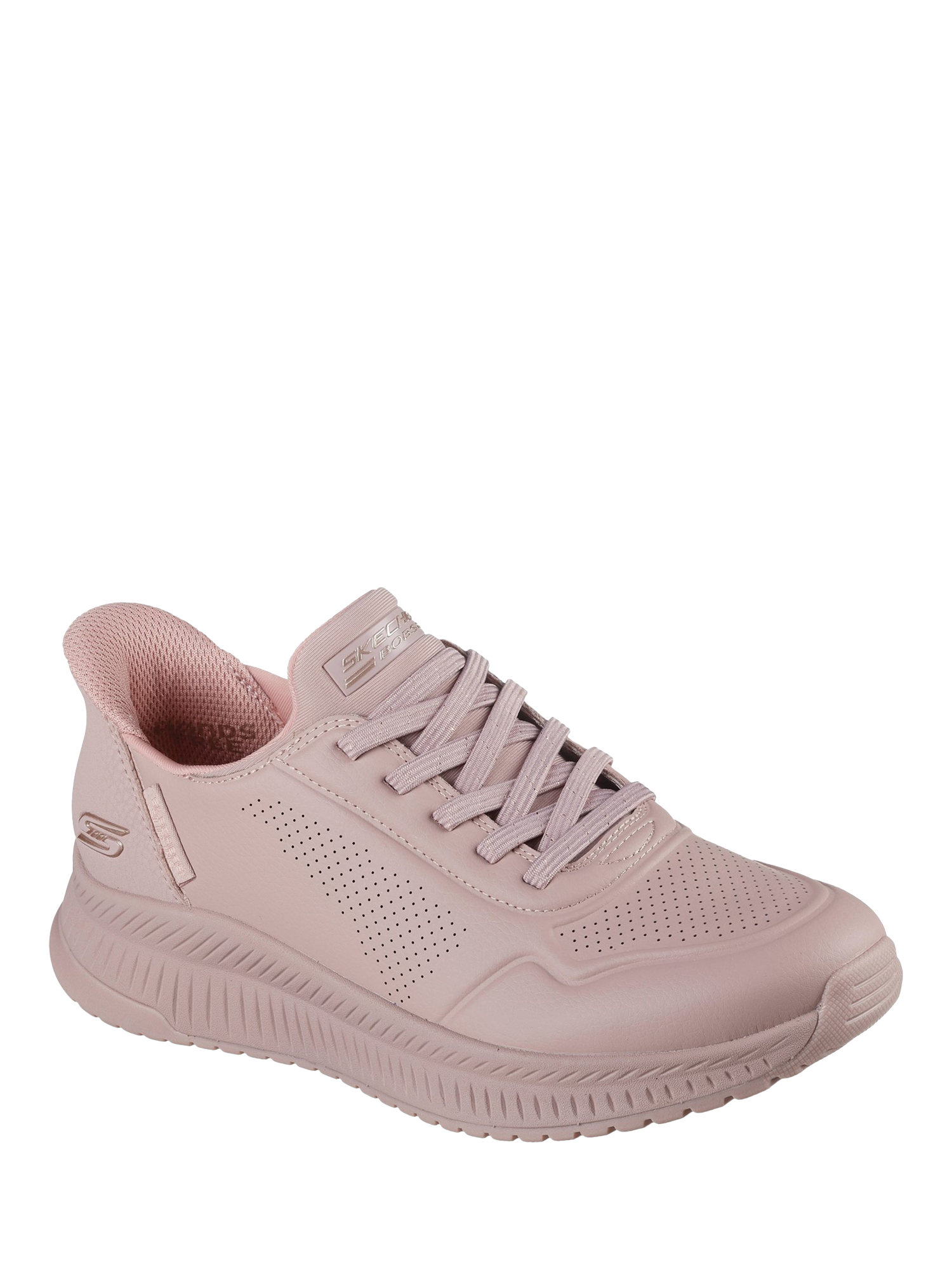 Product image 2 of 4, which shows Skechers Bobs Squad Trainers, Light Pink, 3