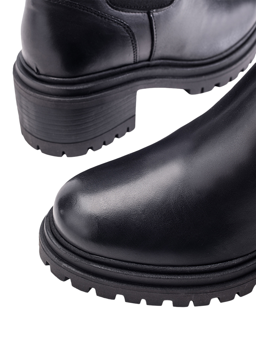 Product image 3 of 4, which shows Moda in Pelle Geelia Leather Calf Boots, Black, 3