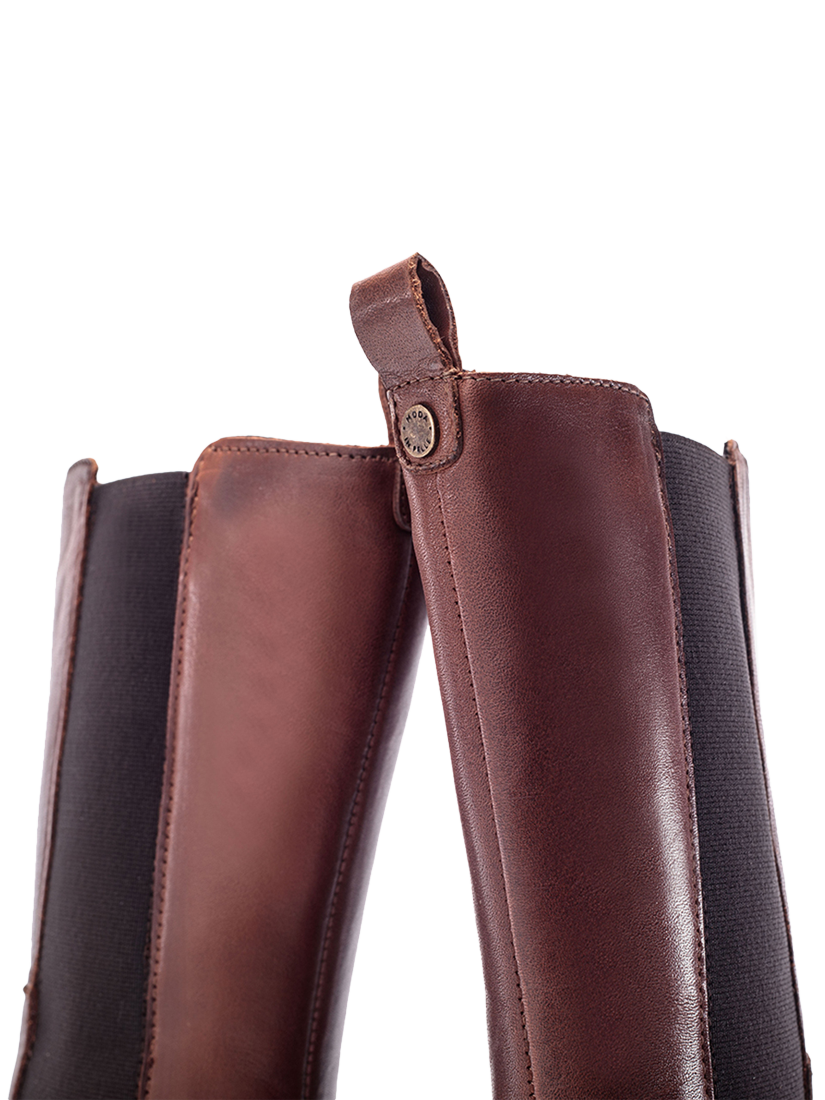 Product image 4 of 4, which shows Moda in Pelle Geelia Leather Calf Boots, Tan, 3