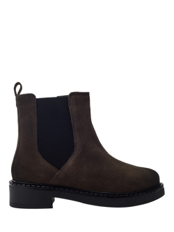 Moda in Pelle Opala Suede Chelsea Boots, Taupe, Taupe