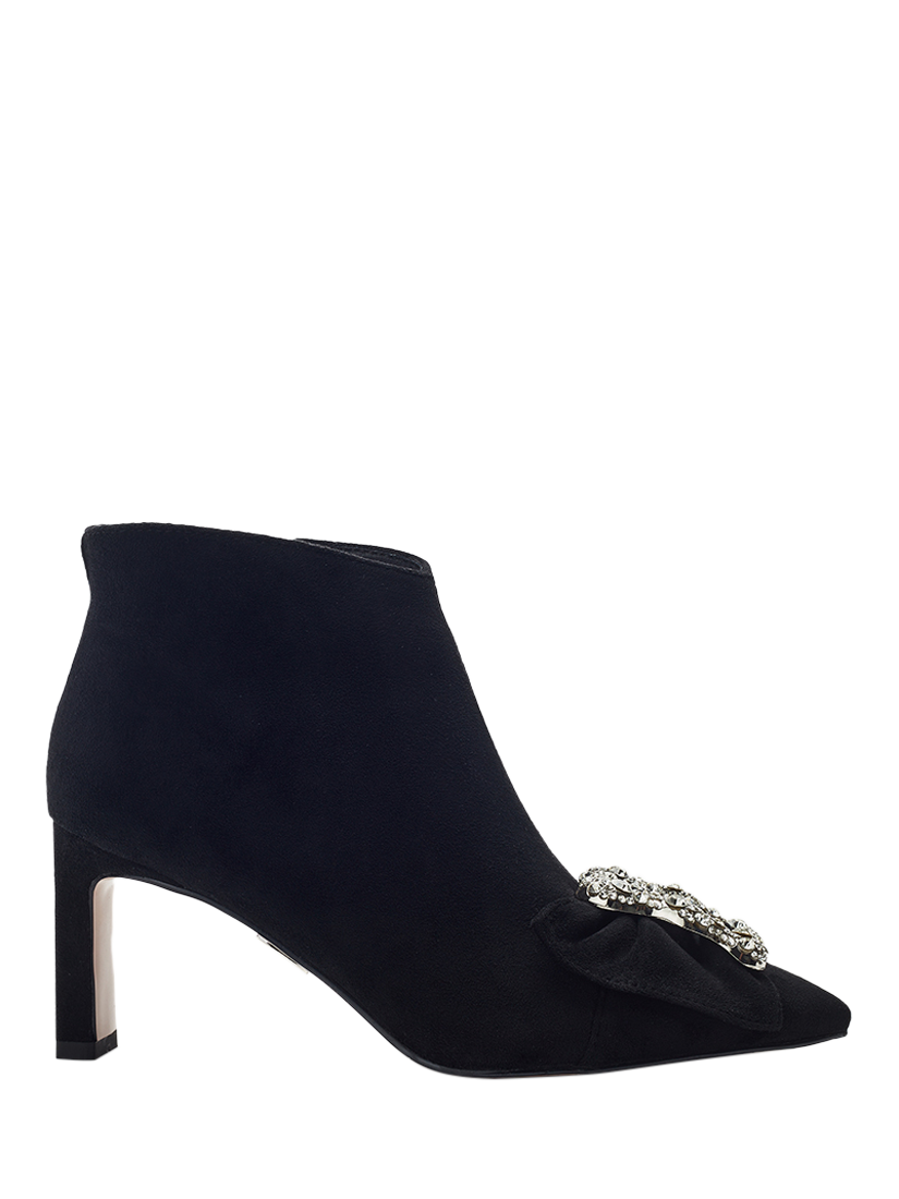 Product image 1 of 4, which shows Moda in Pelle Quinlain Suede Effect Ankle Boots, Black, 3