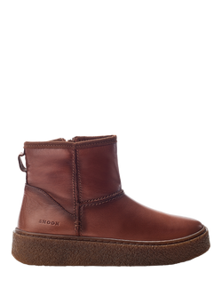 Moda in Pelle Shoon Immy Leather Ankle Boots, Dark Tan, Dark Tan