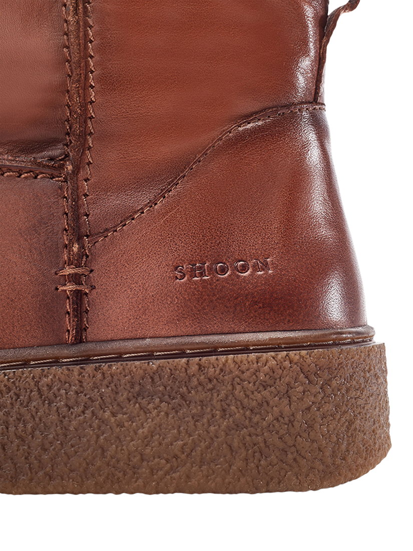 Product image 3 of 4, which shows Moda in Pelle Shoon Immy Leather Ankle Boots, Dark Tan, 3