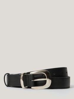 Jigsaw Western Pure Leather Belt, Black, Black