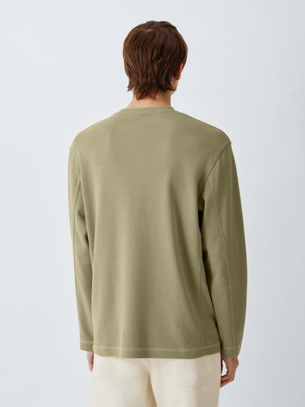 Kin Triple Stitch Cotton T-Shirt - view 2, Mermaid