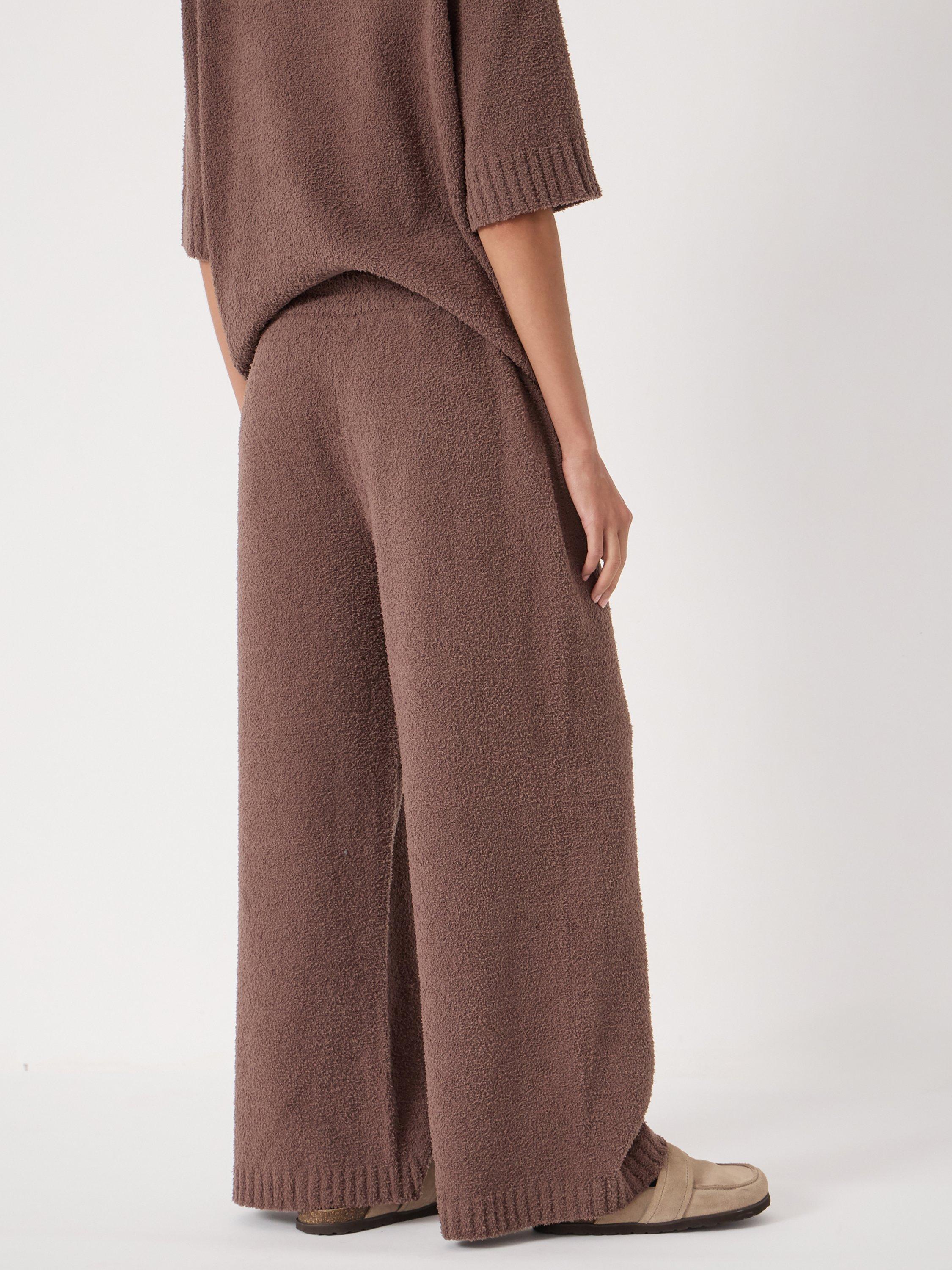Product image 3 of 4, which shows HUSH Lux Super Soft Pyjama Bottoms, Mocha Brown, XS-S