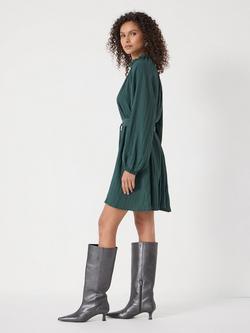 HUSH Ruffle Mini Dress, Teal Green - view 2, Teal Green