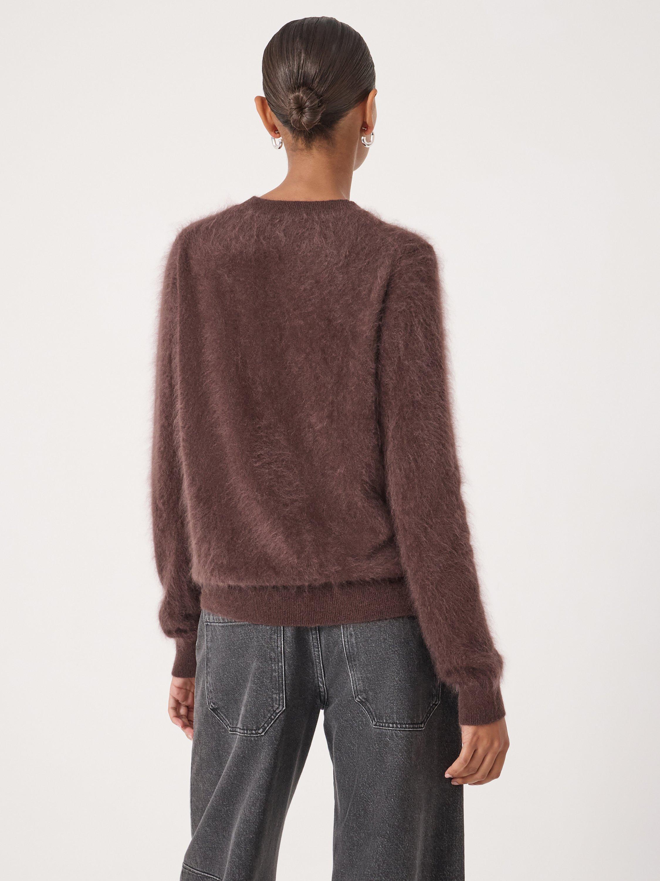 Product image 5 of 5, which shows HUSH Fluffy Pure Cashmere Jumper, Chocolate Brown, L-XL