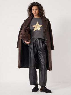 HUSH Metallic Star Sweatshirt, Mid Grey - view 2, Mid Grey