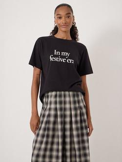 HUSH In My Festive Era T-Shirt, Navy Blue, Navy Blue