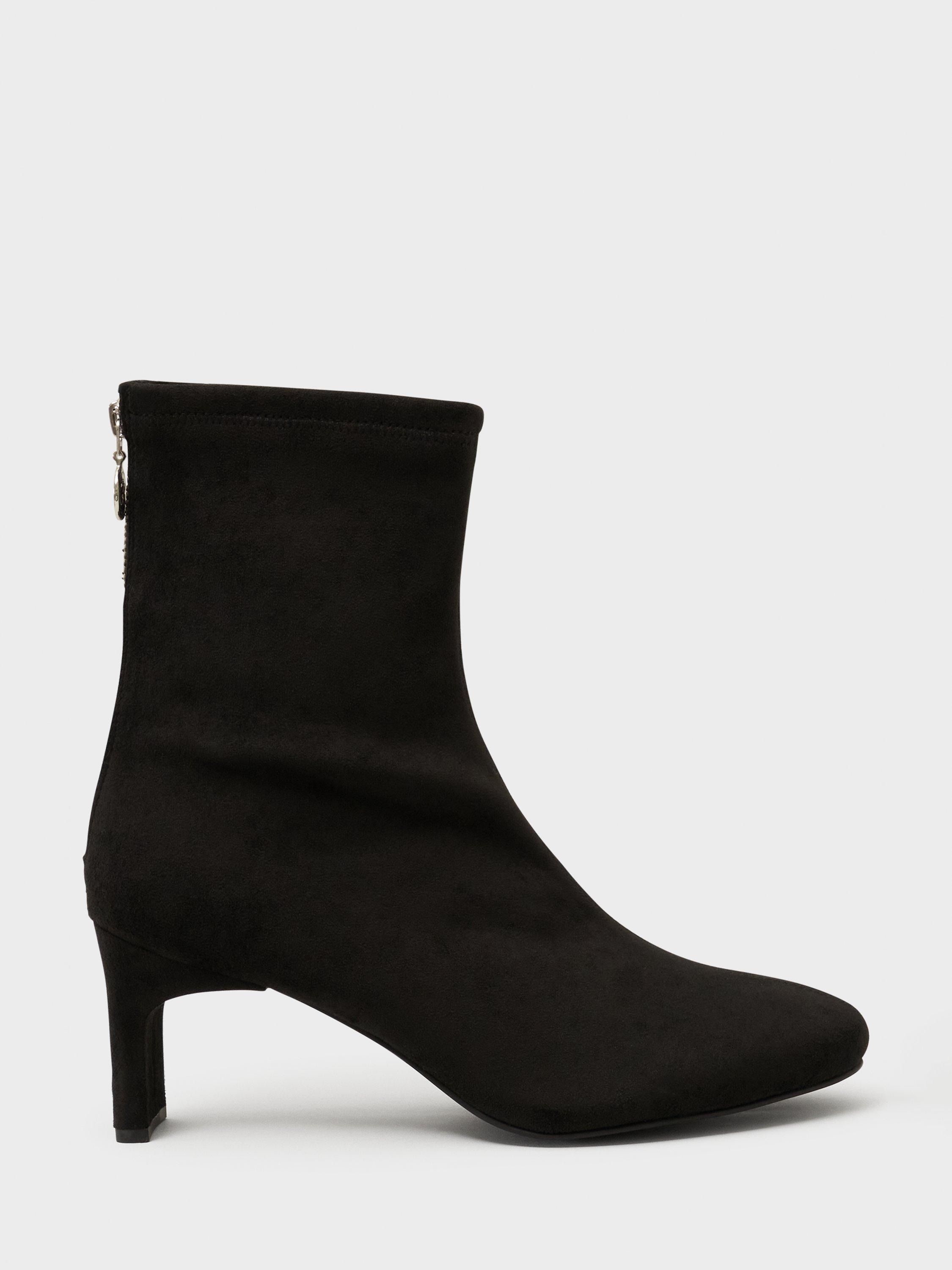 Product image 1 of 4, which shows Crew Clothing Suede Ankle Boots, Black, 8