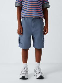 John Lewis Kids' Cargo Shorts, Blue, Blue