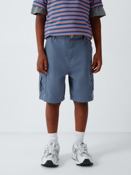 John Lewis Kids' Cargo Shorts, Blue, Blue