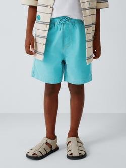 John Lewis Kids' Dock Shorts, Aqua, Aqua