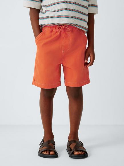 John Lewis Kids' Dock Shorts, Red, Red