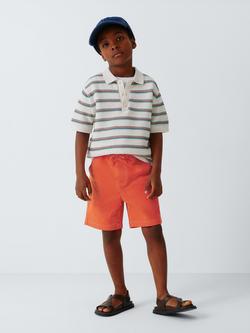 John Lewis Kids' Dock Shorts, Red - view 2, Red