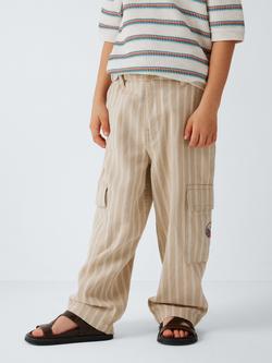 John Lewis Kids' Stripe Cargo Trousers, Multi, Multi