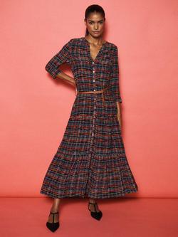 NRBY x BOYD Avery Tweed Pure Silk Dress, Multi, Multi