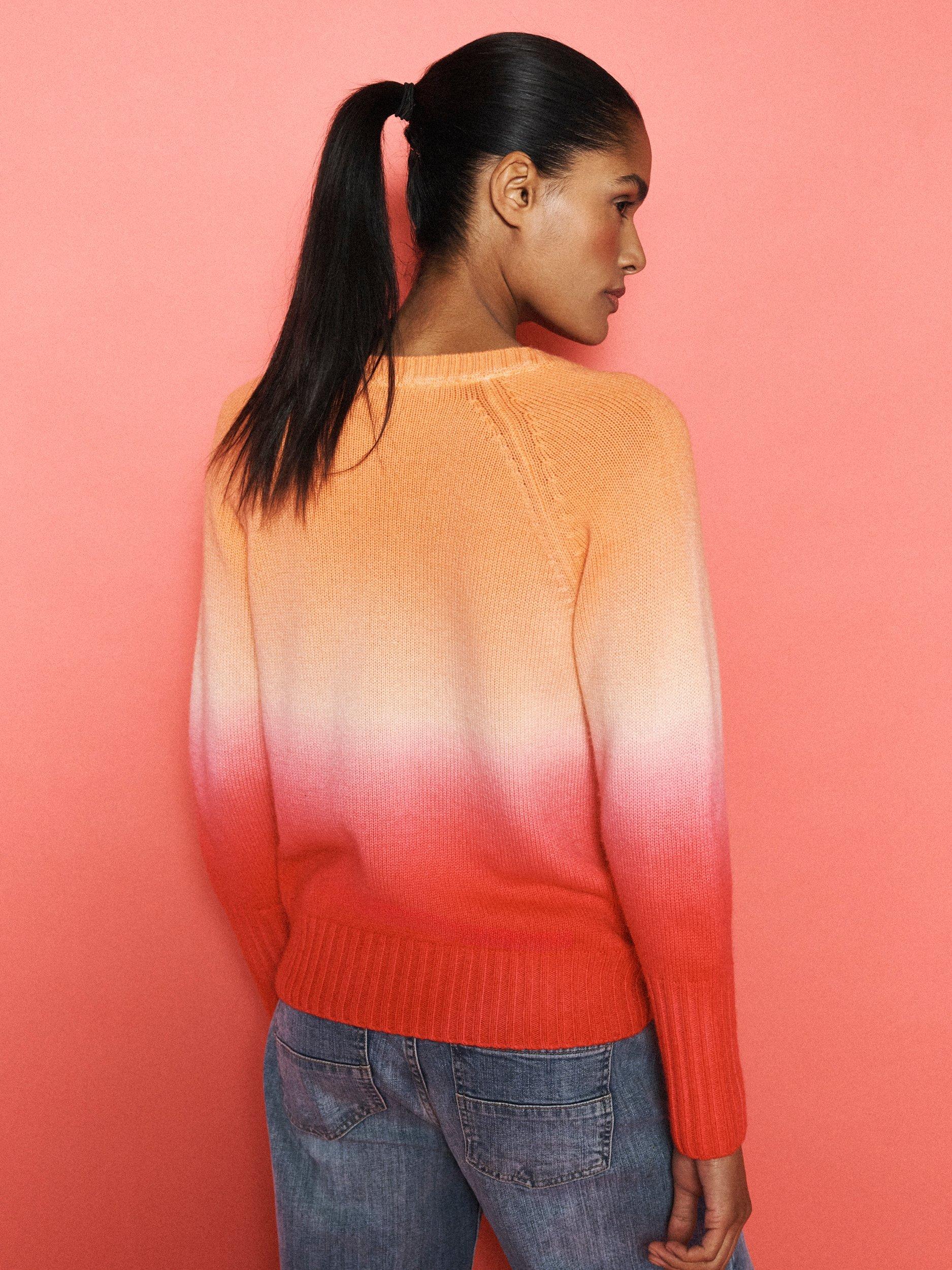 Product image 3 of 9, which shows NRBY x BOYD Sunset Ombre Wool Rich Jumper, Sunset, XS