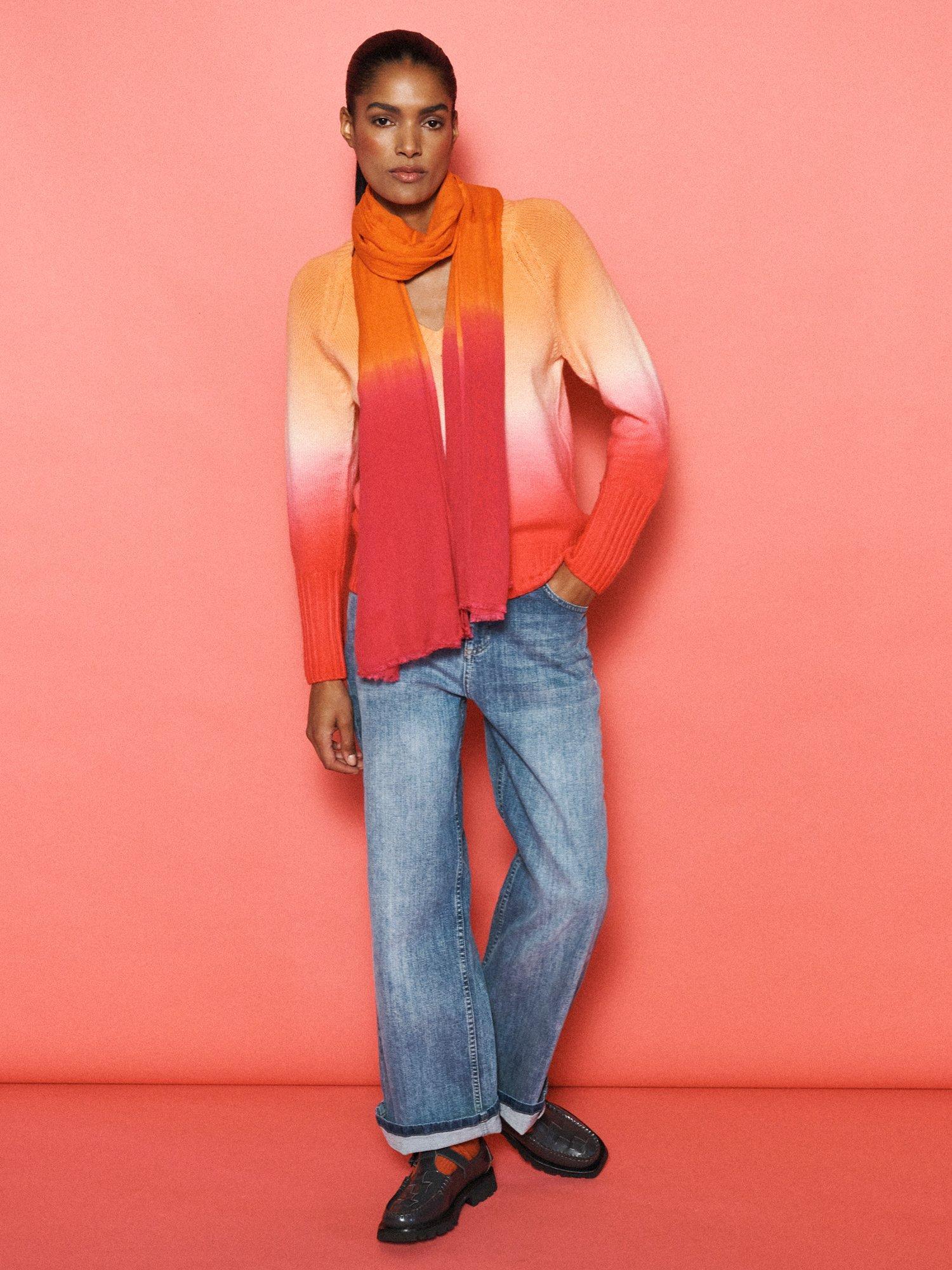 Product image 7 of 9, which shows NRBY x BOYD Sunset Ombre Wool Rich Jumper, Sunset, XS