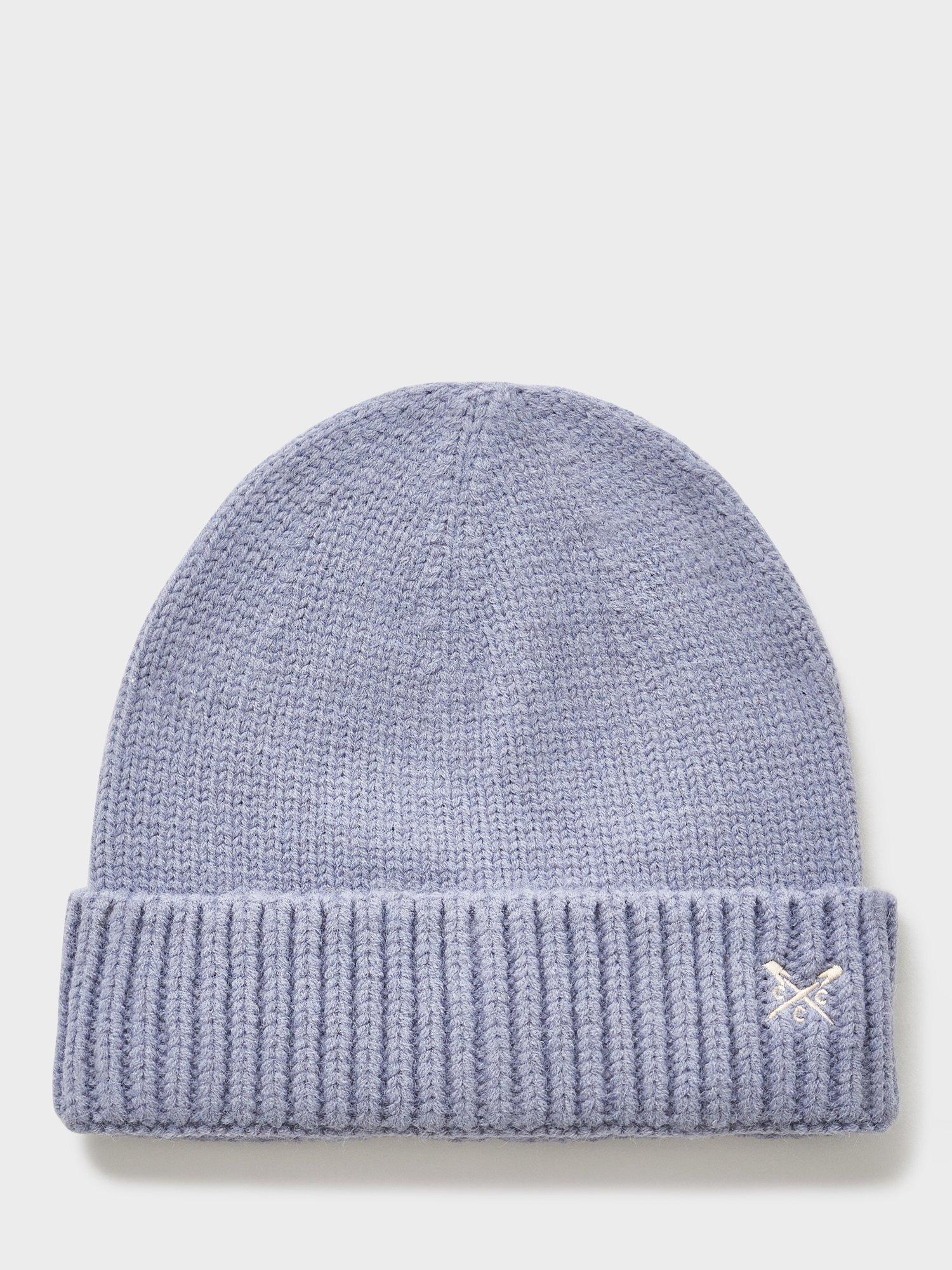 Product image 1 of 2, which shows Crew Clothing Knitted Beanie Hat, Graphite Grey