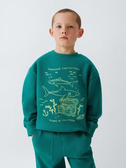 John Lewis Kids' Crew Neck Treasure Sweatshirt, Multi, Multi