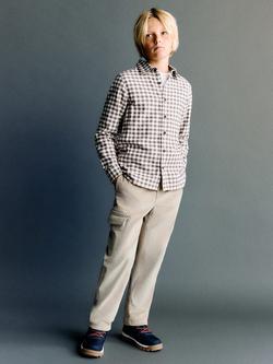 Mango Kids' Congo Cargo Trousers, Pastel Brown, Pastel Brown