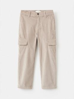 Mango Kids' Congo Cargo Trousers, Pastel Brown - view 2, Pastel Brown