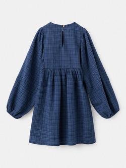 Mango Kids' Mandy Dress, Navy - view 2, Navy